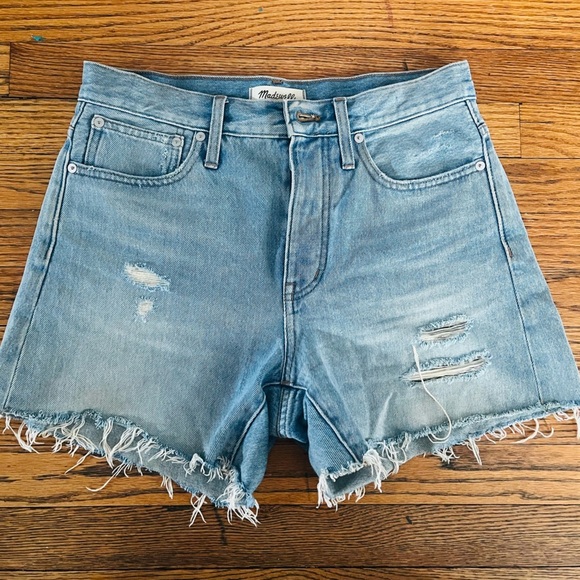 Madewell relaxed mid length denim shorts - Picture 1 of 5
